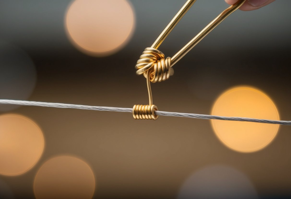 A single ounce of gold being stretched into a wire over 50 miles long